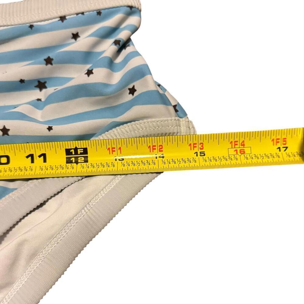 Aerie Women's One-Piece Swimsuit with Blue Stripes and Star Pattern - Picture 5 of 6
